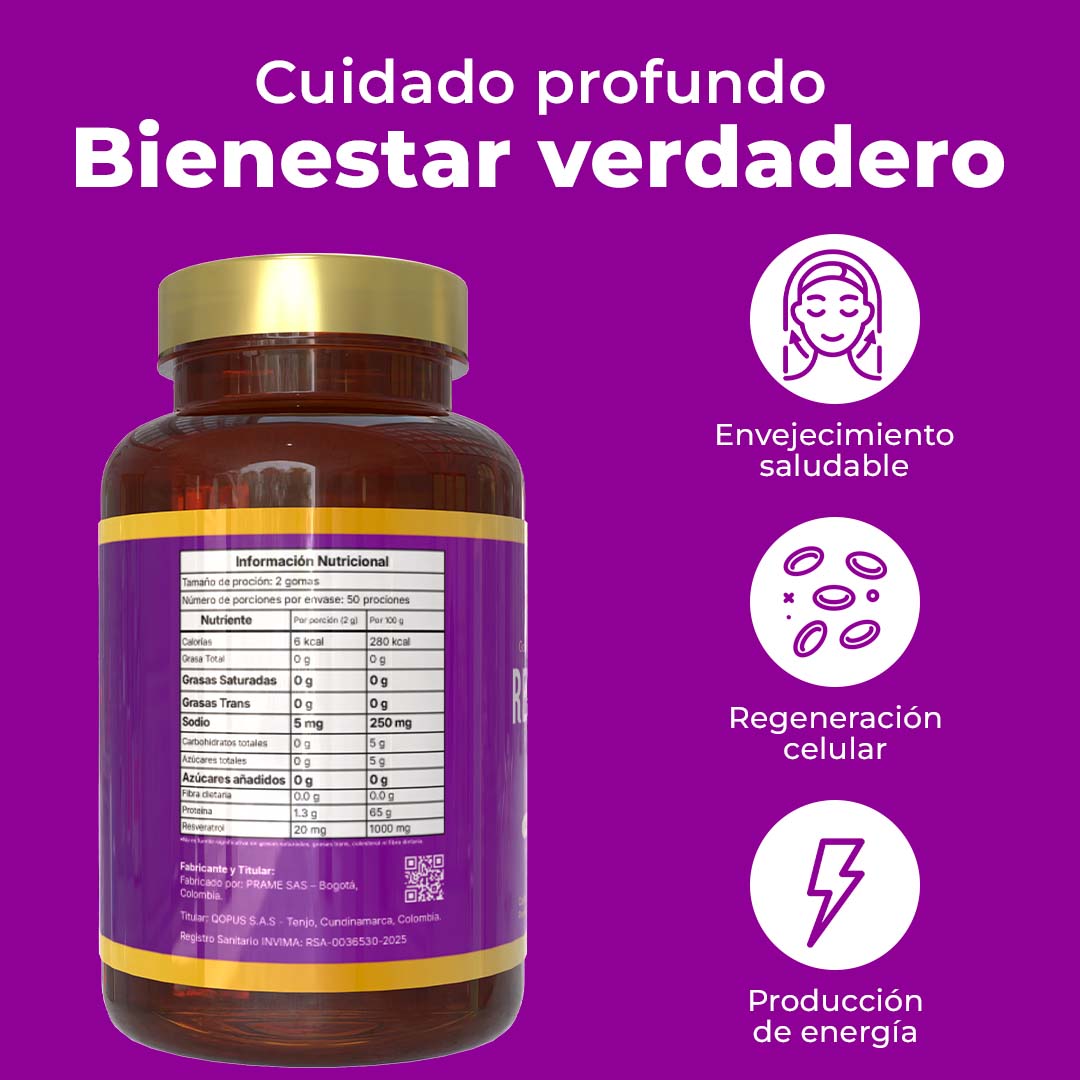 Gomas con Relleno de RESVERATROL