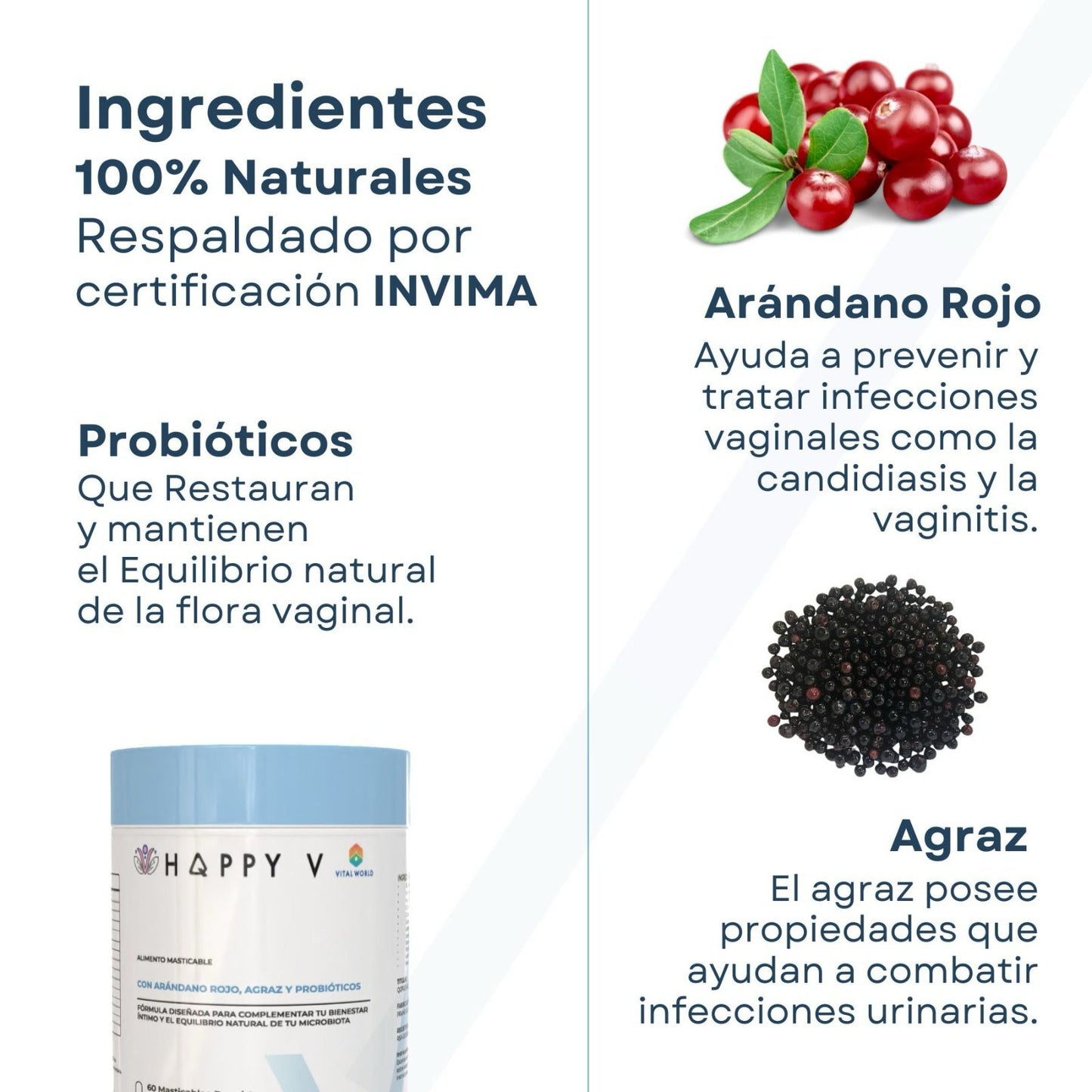HQPPY V + Vitamina E gratis